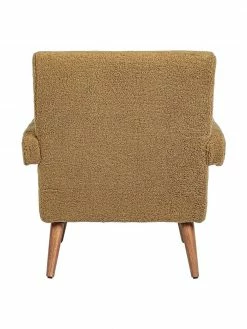 Bizzotto Fauteuil lounge tissu peluche brun Berna, larg. 65 x prof. 79 cm 8 Bizzotto Fauteuil lounge tissu peluche brun Berna, larg. 65 x prof. 79 cm -furniture Soldes Fauteuil lounge tissu peluche brun Berna 3