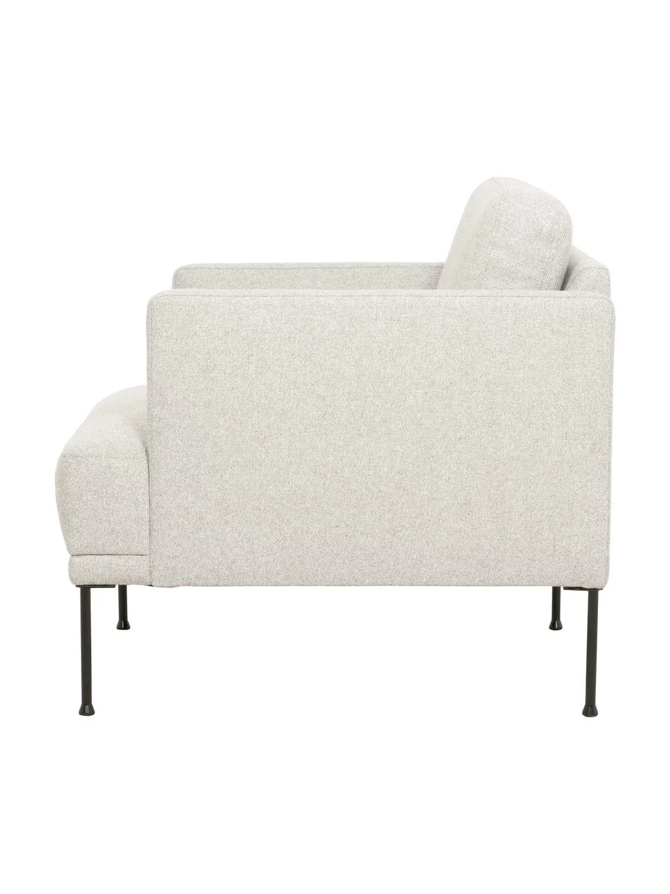 Westwing Collection Fauteuil moderne beige Fluente, larg. 74 x prof. 85 cm 5 Westwing Collection Fauteuil moderne beige Fluente, larg. 74 x prof. 85 cm – Image 5