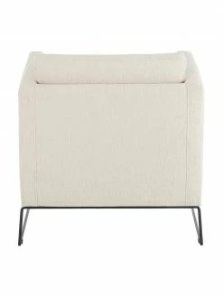 Westwing Collection Fauteuil moderne beige Milo, larg. 77 x haut. 75 cm -furniture Soldes Fauteuil moderne beige Milo 5