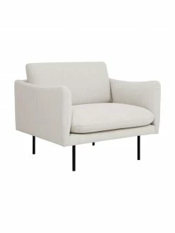 Westwing Collection Fauteuil moderne beige Moby, larg. 90 x prof. 90 cmSeulement 1 produit disponible