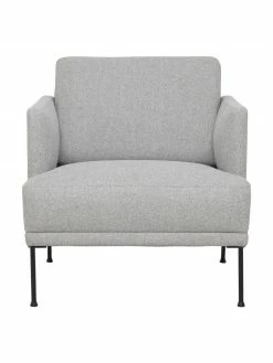 Westwing Collection Fauteuil moderne gris clair Fluente, larg. 74 x prof. 85 cm -furniture Soldes Fauteuil moderne gris clair Fluente 3