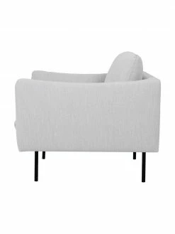 Westwing Collection Fauteuil moderne gris clair Moby, larg. 90 x prof. 90 cm -furniture Soldes Fauteuil moderne gris clair Moby 4