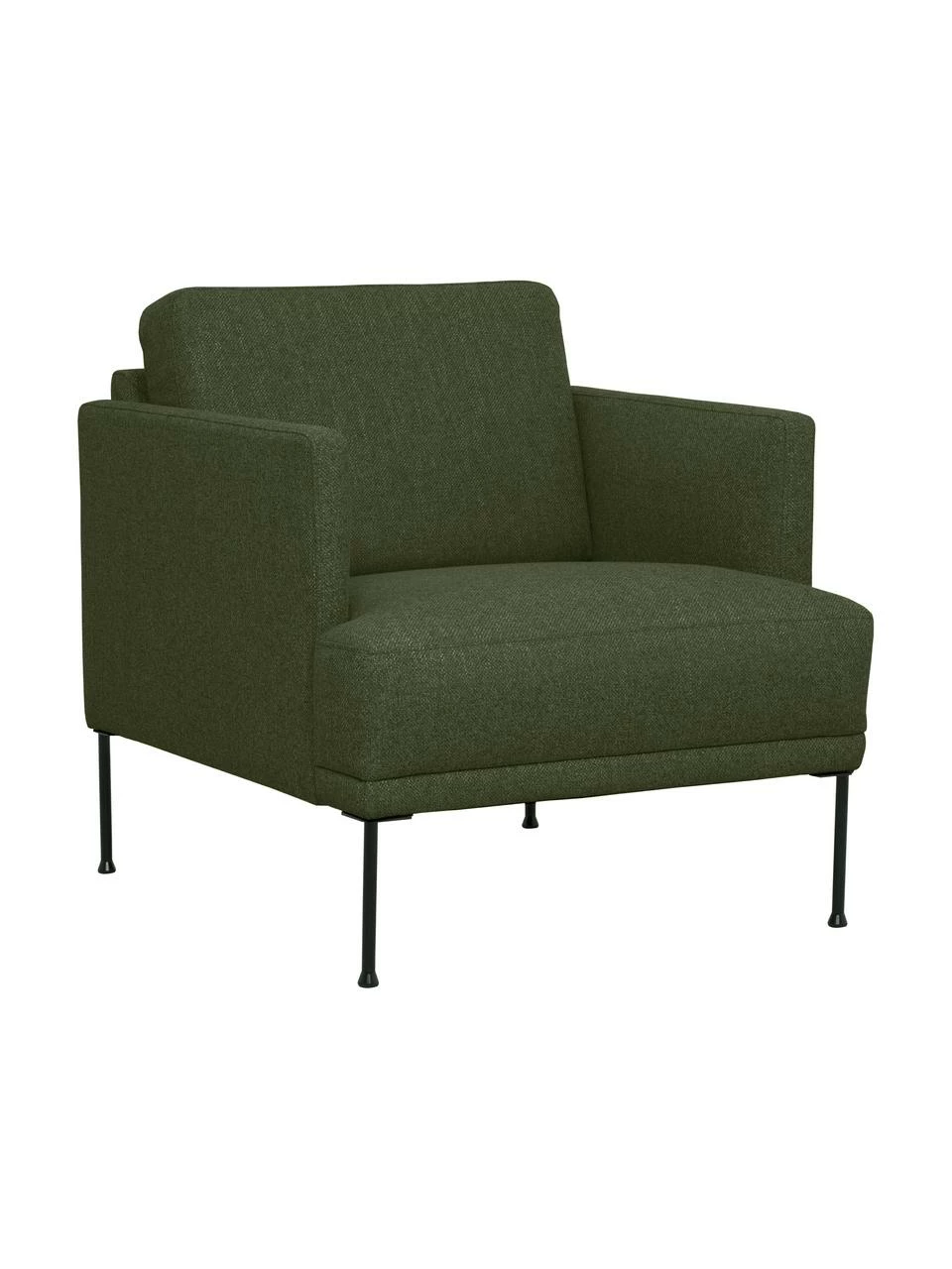 Westwing Collection Fauteuil moderne vert foncé Fluente, larg. 74 x prof. 85 cm 1 Westwing Collection Fauteuil moderne vert foncé Fluente, larg. 74 x prof. 85 cm