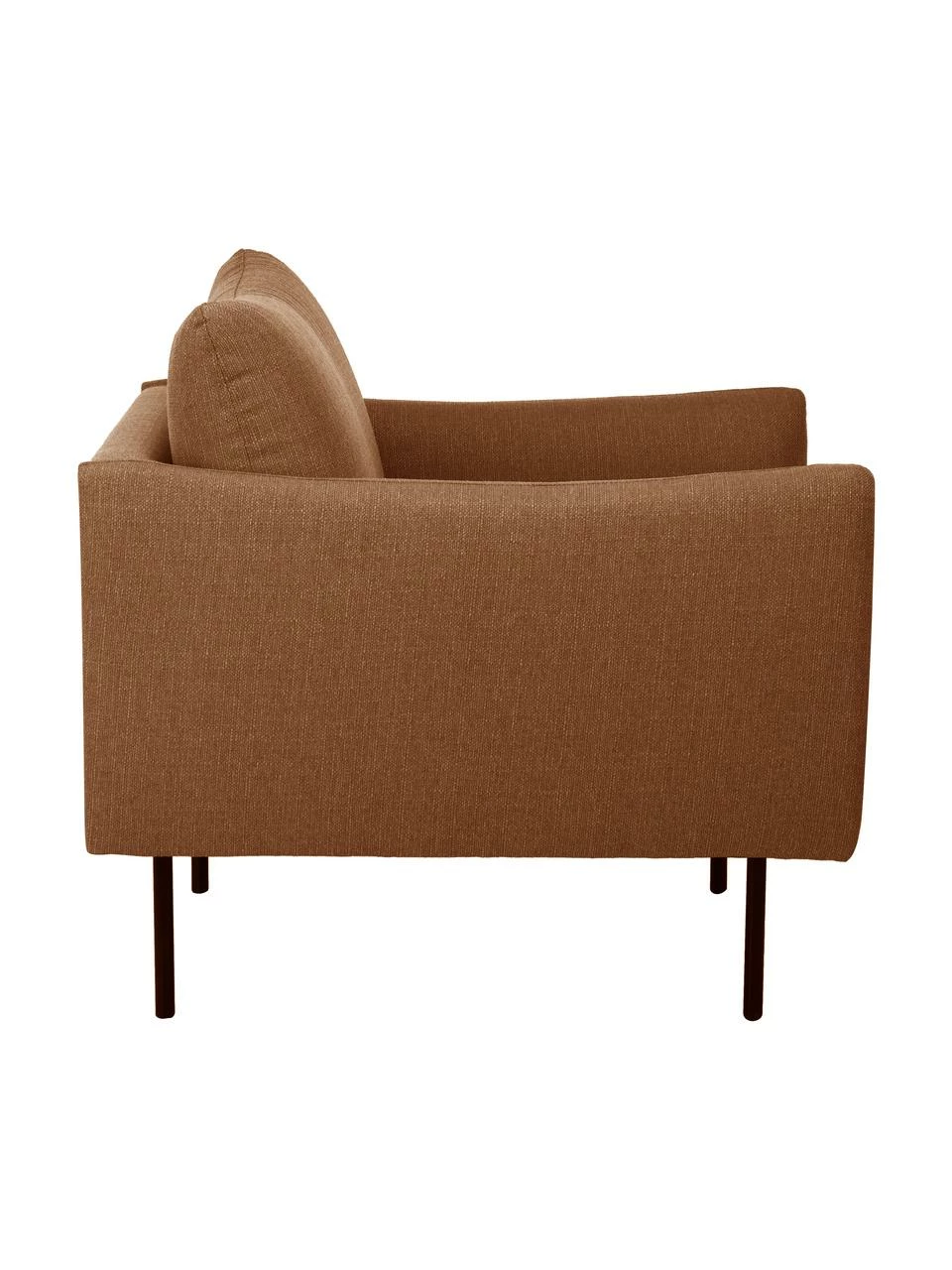 Westwing Collection Fauteuil nougat avec pieds en métal Moby, larg. 90 x prof. 90 cm 4 Westwing Collection Fauteuil nougat avec pieds en métal Moby, larg. 90 x prof. 90 cm – Image 4