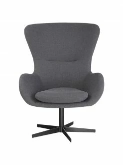 Westwing Collection Fauteuil oreilles pivotant Wing, larg. 76 x prof. 77 cm -furniture Soldes Fauteuil oreilles pivotant Wing 3