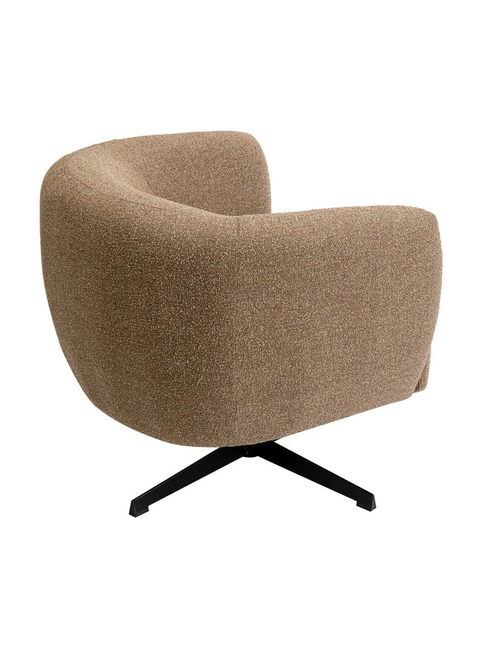 Kare Design Fauteuil pivotant beige Ricky, larg. 56 x prof. 55 cm 5 Kare Design Fauteuil pivotant beige Ricky, larg. 56 x prof. 55 cm – Image 5