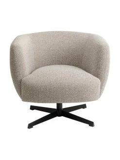 Kare Design Fauteuil pivotant gris Ricky, larg. 56 x prof. 55 cm 8 Kare Design Fauteuil pivotant gris Ricky, larg. 56 x prof. 55 cm -furniture Soldes Fauteuil pivotant gris Ricky 2