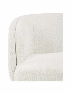 Westwing Collection Fauteuil pivotant tissu bouclé crème Irene, larg. 74 x prof. 70 cm -furniture Soldes Fauteuil pivotant tissu boucle creme Irene 5