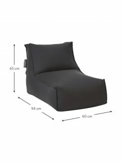 Magma Fauteuil poire de jardin anthracite Korfu, larg. 94 x prof. 60 cm -furniture Soldes Fauteuil poire de jardin anthracite Korfu 2
