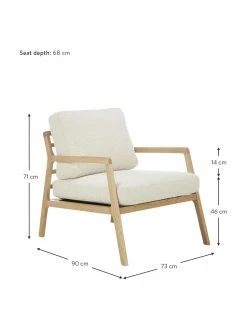 Westwing Collection Fauteuil scandi Becky, larg. 73 x haut. 71 cm 8 Westwing Collection Fauteuil scandi Becky, larg. 73 x haut. 71 cm -furniture Soldes Fauteuil scandi Becky 26