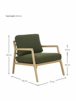 Westwing Collection Fauteuil scandi Becky, larg. 73 x haut. 71 cm -furniture Soldes Fauteuil scandi Becky 32