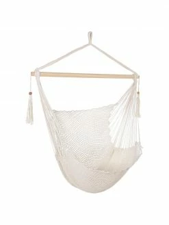 Bizzotto Fauteuil suspendu à franges Kauana, larg. 100 x haut. 130 cm