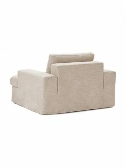 Westwing Collection Fauteuil taupe Russell, larg. 103 x haut. 77 cm -furniture Soldes Fauteuil taupe Russell 5