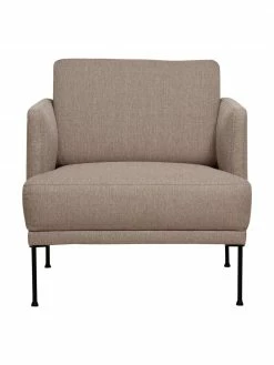 Westwing Collection Fauteuil taupe avec pieds en métal Fluente, larg. 74 x haut. 85 cm 9 Westwing Collection Fauteuil taupe avec pieds en métal Fluente, larg. 74 x haut. 85 cm -furniture Soldes Fauteuil taupe avec pieds en metal Fluente 3