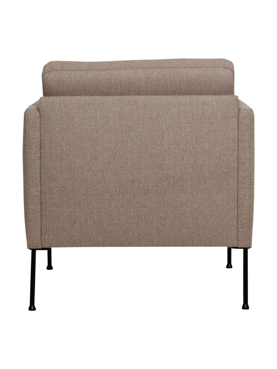 Westwing Collection Fauteuil taupe avec pieds en métal Fluente, larg. 74 x haut. 85 cm 6 Westwing Collection Fauteuil taupe avec pieds en métal Fluente, larg. 74 x haut. 85 cm – Image 6