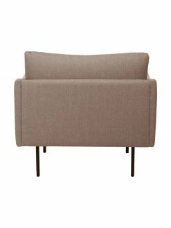 Westwing Collection Fauteuil taupe avec pieds en métal Moby, larg. 90 x haut. 90 cm -furniture Soldes Fauteuil taupe avec pieds en metal Moby 5