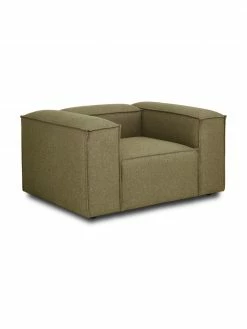 Westwing Collection Fauteuil vert Lennon, larg. 130 x prof. 101 cm