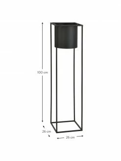 Andrea House Grand cache-pot en métal Bragi, larg. 26 x haut. 100 cm -furniture Soldes Grand cache pot en metal Bragi 2