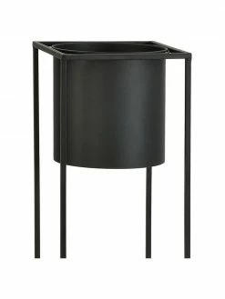 Andrea House Grand cache-pot en métal Bragi, larg. 26 x haut. 100 cm -furniture Soldes Grand cache pot en metal Bragi 3