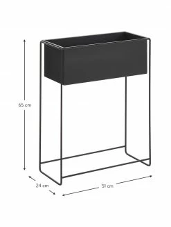 Andrea House Grand cache-pot en métal Flina, larg. 51 x haut. 65 cm -furniture Soldes Grand cache pot en metal Flina 2