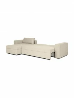 Westwing Collection Grand canapé convertible beige, avec rangement Noah, larg. 343 x prof. 180 cm, méridienne à gauche -furniture Soldes Grand canape convertible beige avec rangement Noah 3