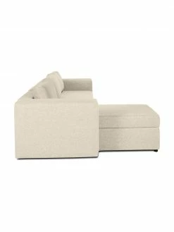 Westwing Collection Grand canapé convertible beige, avec rangement Noah, larg. 343 x prof. 180 cm, méridienne à gauche -furniture Soldes Grand canape convertible beige avec rangement Noah 5