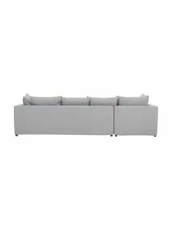 Grand canapé d'angle gris Zach, larg. 300 x prof. 213 cm, méridienne à gauche -furniture Soldes Grand canape dangle gris Zach 5