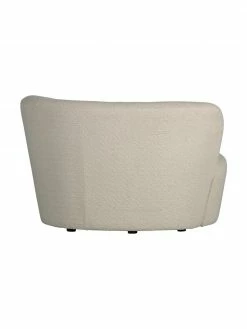 Grand fauteuil tissu boucl&eacute; beige Sibylla, larg. 112 x prof. 80 cm -furniture Soldes Grand fauteuil tissu boucle beige Sibylla 5