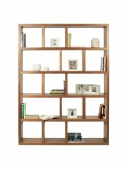 Grande bibliothèque en bois Portlyn, larg. 150 x haut. 198 cm 10 Grande bibliothèque en bois Portlyn, larg. 150 x haut. 198 cm -furniture Soldes Grande bibliotheque en bois Portlyn 4