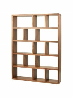 Grande bibliothèque en bois Portlyn, larg. 150 x haut. 198 cm 11 Grande bibliothèque en bois Portlyn, larg. 150 x haut. 198 cm -furniture Soldes Grande bibliotheque en bois Portlyn 5