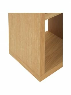 Grande bibliothèque plaquée bois de chêne Portlyn, larg. 150 x haut. 198 cm -furniture Soldes Grande bibliotheque plaquee bois de chene Portlyn 5