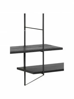 Grande étagère murale en bois et métal Belfast, larg. 191 x haut. 79 cm -furniture Soldes Grande etagere murale en bois et metal Belfast 5