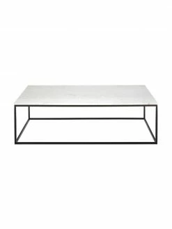 Westwing Collection Grande table basse en marbre Alys, larg. 120 x haut. 35 cm -furniture Soldes Grande table basse en marbre Alys 11