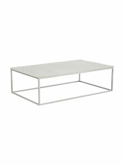 Westwing Collection Grande table basse en marbre Alys, larg. 120 x haut. 35 cm