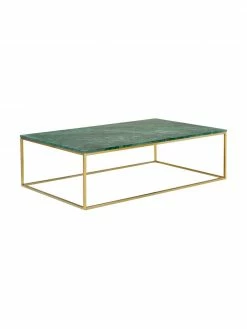 Westwing Collection Grande table basse en marbre Alys, larg. 120 x haut. 35 cm