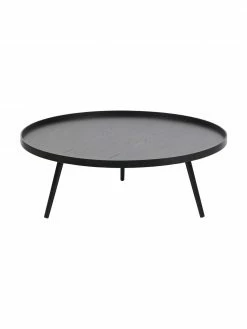 Grande table basse noire Mesa, Ø 100 x haut. 36 cm -furniture Soldes Grande table basse noire Mesa 4