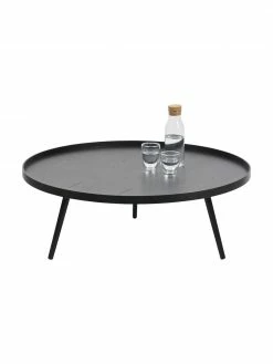 Grande table basse noire Mesa, Ø 100 x haut. 36 cm -furniture Soldes Grande table basse noire Mesa 5