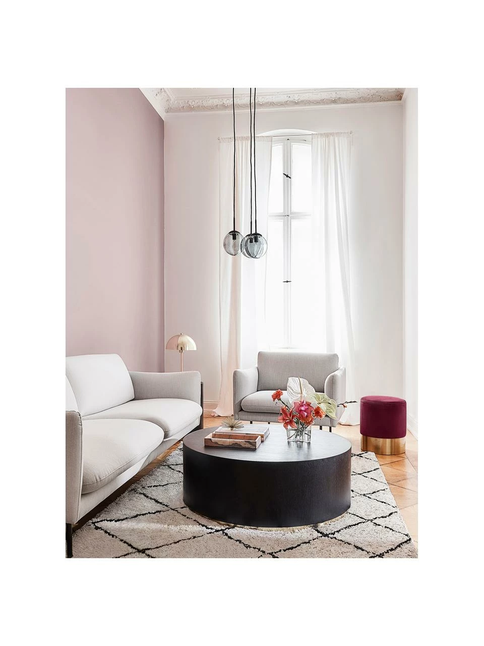 Westwing Collection Grande table basse ronde Clarice, Ø 90 x haut. 35 cm 2 Westwing Collection Grande table basse ronde Clarice, Ø 90 x haut. 35 cm – Image 2