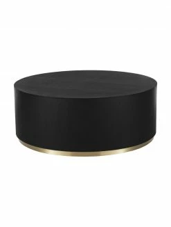 Westwing Collection Grande table basse ronde Clarice, Ø 90 x haut. 35 cm