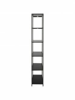 Westwing Collection Haute étagère industrielle en métal noir Neptun, larg. 70 x haut. 185 cm -furniture Soldes Haute etagere industrielle en metal noir Neptun 4