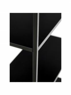 Westwing Collection Haute étagère industrielle en métal noir Neptun, larg. 70 x haut. 185 cm -furniture Soldes Haute etagere industrielle en metal noir Neptun 5