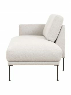 Westwing Collection Méridienne beige pieds en métal Fluente, larg. 202 x prof. 85 cm, dossier à gauche -furniture Soldes Meridienne beige pieds en metal Fluente 3