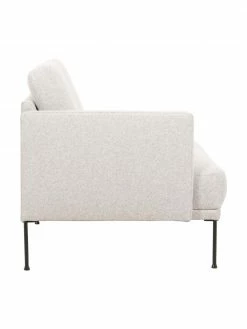 Westwing Collection Méridienne beige pieds en métal Fluente, larg. 202 x prof. 85 cm, dossier à gauche -furniture Soldes Meridienne beige pieds en metal Fluente 4