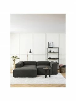 Westwing Collection Méridienne modulable anthracite Lennon, larg. 120 x prof. 180 cm, méridienne à gauche -furniture Soldes Meridienne modulable anthracite Lennon 8