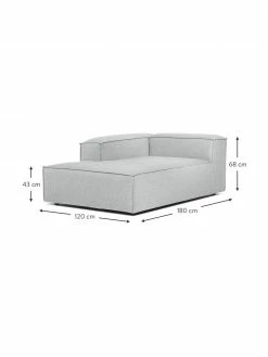 Westwing Collection Méridienne modulable gris clair Lennon, larg. 120 x prof. 180 cm, méridienne à gauche 9 Westwing Collection Méridienne modulable gris clair Lennon, larg. 120 x prof. 180 cm, méridienne à gauche -furniture Soldes Meridienne modulable gris clair Lennon 3