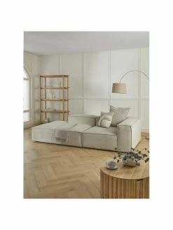 Westwing Collection Méridienne modulable velours côtelé beige Lennon, larg. 150 x haut. 68 cm, dossier à droite 8 Westwing Collection Méridienne modulable velours côtelé beige Lennon, larg. 150 x haut. 68 cm, dossier à droite -furniture Soldes Meridienne modulable velours cotele beige Lennon 2