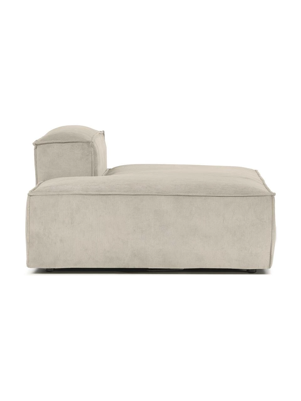 Westwing Collection Méridienne modulable velours côtelé beige Lennon, larg. 150 x haut. 68 cm, dossier à droite 6 Westwing Collection Méridienne modulable velours côtelé beige Lennon, larg. 150 x haut. 68 cm, dossier à droite – Image 6