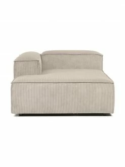 Westwing Collection Méridienne modulable velours côtelé beige Lennon, larg. 120 x prof. 180 cm, méridienne à gauche -furniture Soldes Meridienne modulable velours cotele beige Lennon 9