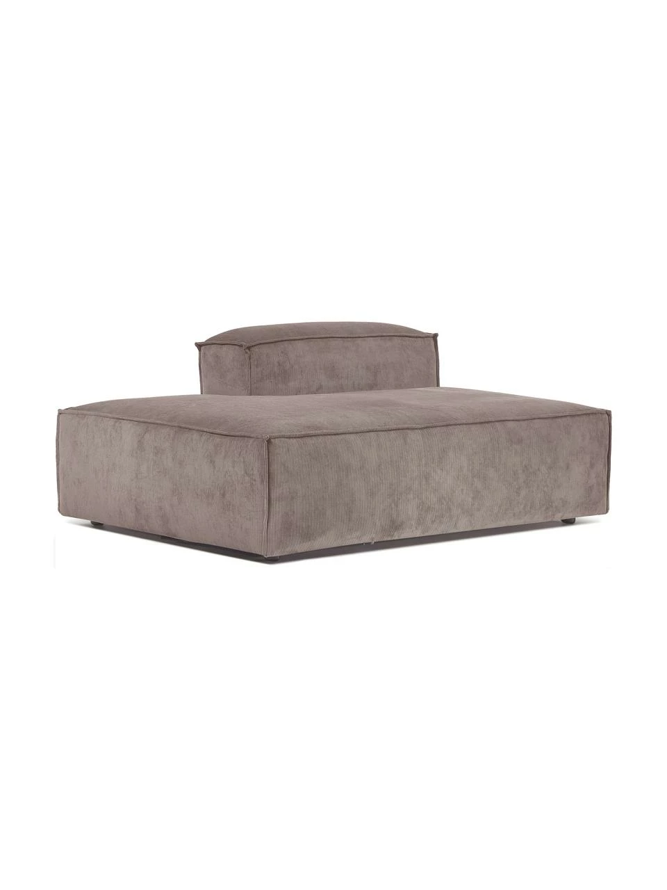 Westwing Collection Méridienne modulable velours côtelé brun Lennon, larg. 150 x haut. 68 cm, dossier à droite 5 Westwing Collection Méridienne modulable velours côtelé brun Lennon, larg. 150 x haut. 68 cm, dossier à droite – Image 5