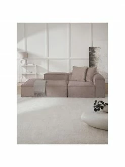 Westwing Collection Méridienne modulable velours côtelé brun Lennon, larg. 150 x haut. 68 cm, dossier à droite 8 Westwing Collection Méridienne modulable velours côtelé brun Lennon, larg. 150 x haut. 68 cm, dossier à droite -furniture Soldes Meridienne modulable velours cotele brun Lennon 8